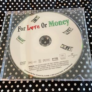 Gently used DVD, For Love or Money No original case 💵💕